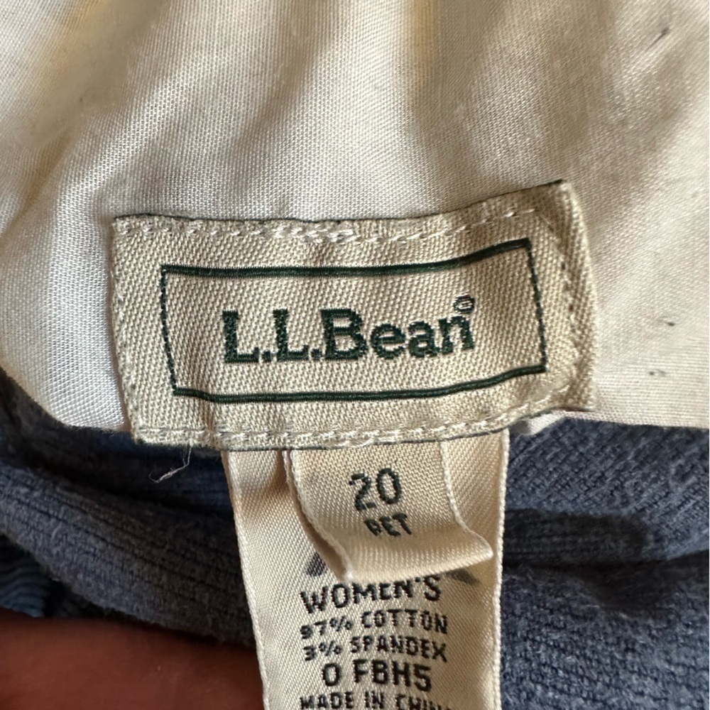 LLBean Women’s Corduroy Pants Lavender 20P - Picture 4 of 5
